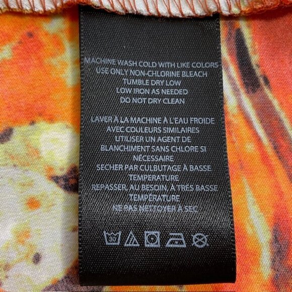 URBAN OUTFITTERS Pretty Please Silky Cut Out Mini Dress in Warm Toned Marble NWT - Picture 9 of 9